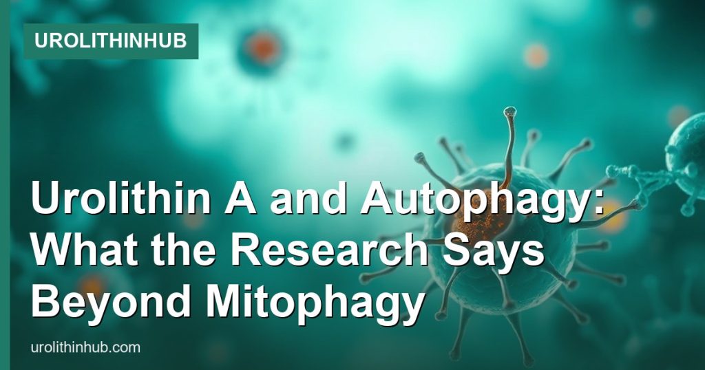 Urolithin A and Autophagy: What the Research Says Beyond Mitophagy - UrolithinHub