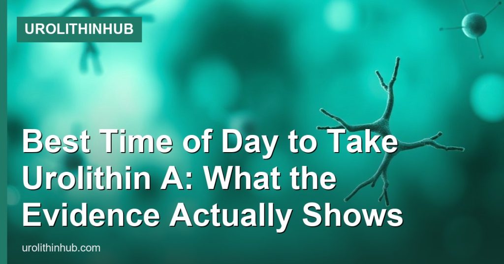 Best Time of Day to Take Urolithin A: What the Evidence Actually Shows - UrolithinHub