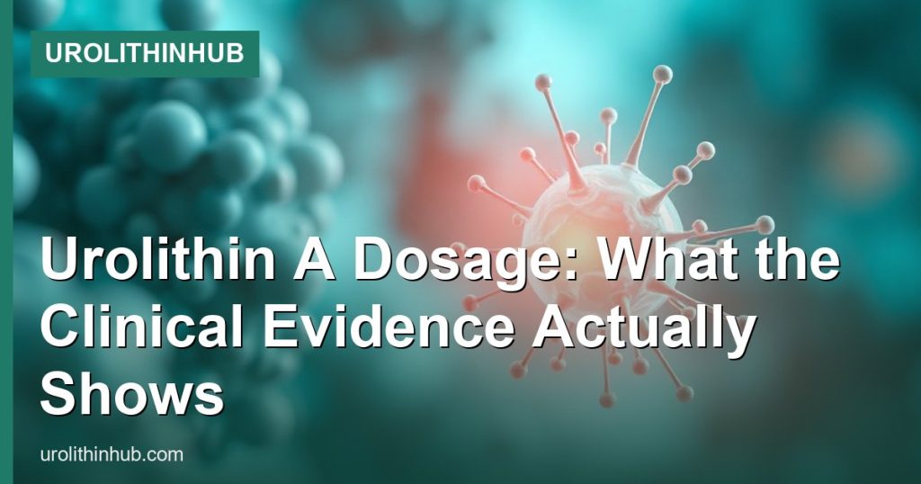 Urolithin A Dosage: What the Clinical Evidence Actually Shows - UrolithinHub