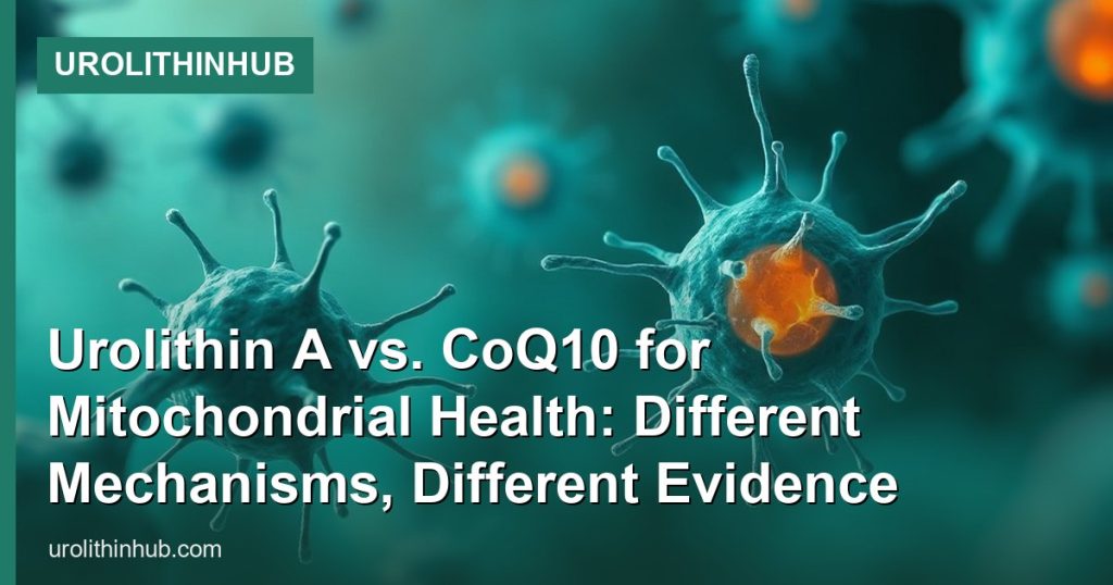 Urolithin A vs. CoQ10 for Mitochondrial Health: Different Mechanisms, Different Evidence - UrolithinHub