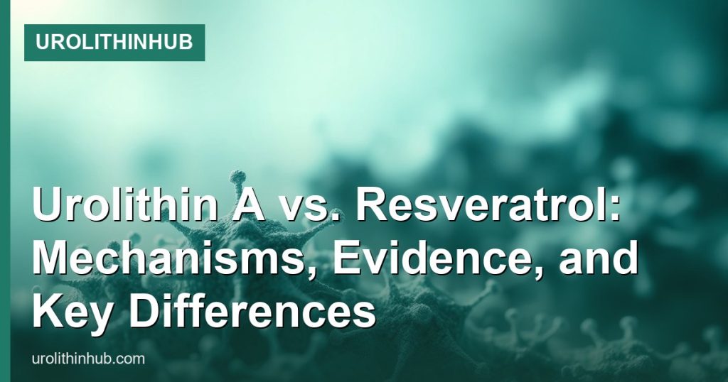 Urolithin A vs. Resveratrol: Mechanisms, Evidence, and Key Differences - UrolithinHub