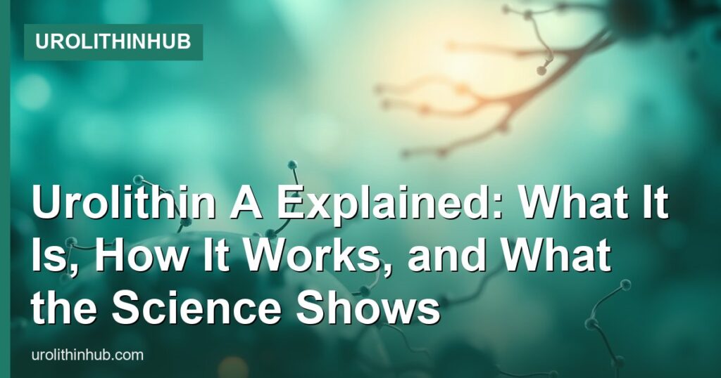 Urolithin A Explained: What It Is, How It Works, and What the Science Shows - UrolithinHub